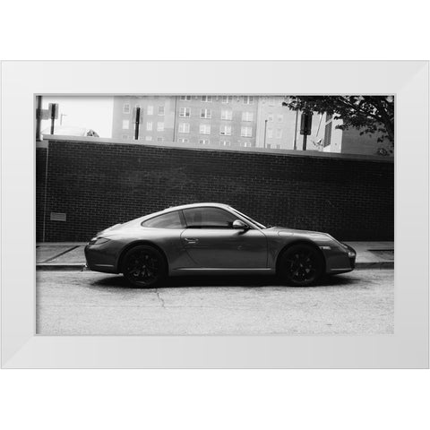 Crooked Porche BW White Modern Wood Framed Art Print by Malone, Will