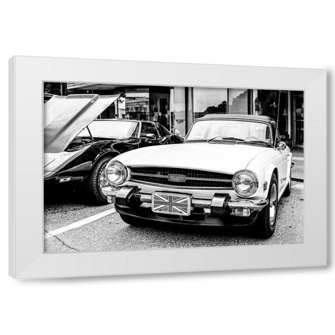 TR6 BW White Modern Wood Framed Art Print by Malone, Will