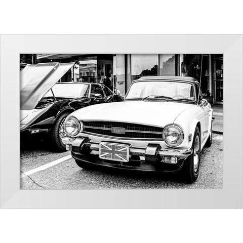 TR6 BW White Modern Wood Framed Art Print by Malone, Will