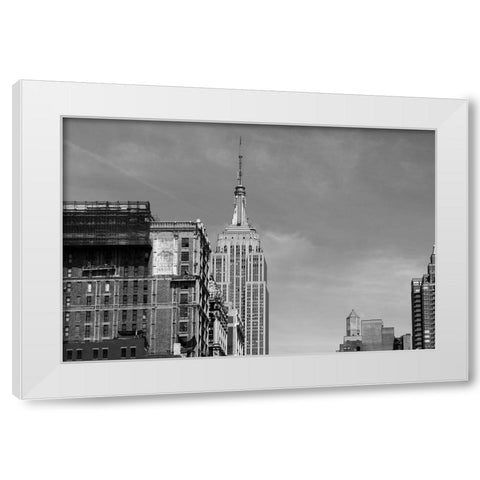 Just Look Up 8 White Modern Wood Framed Art Print by Malone, Will