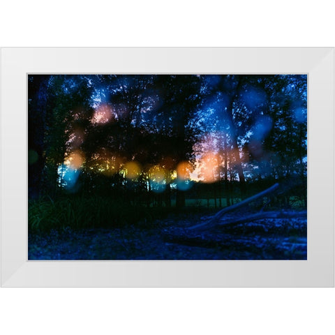 Sunset 4 White Modern Wood Framed Art Print by Malone, Will