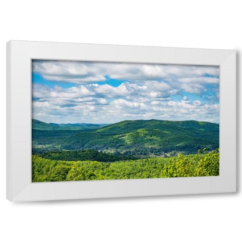 Jump Off Rock White Modern Wood Framed Art Print by Malone, Will