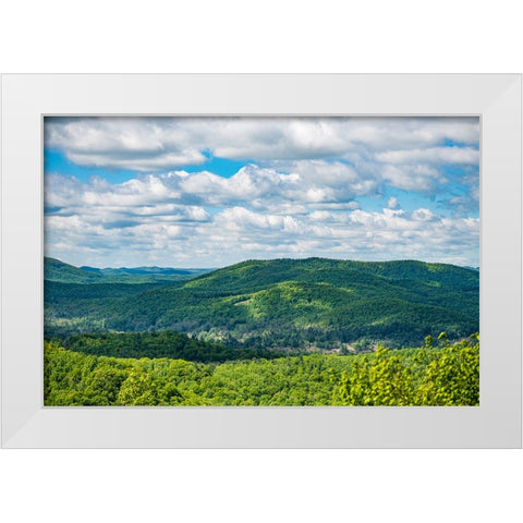Jump Off Rock White Modern Wood Framed Art Print by Malone, Will
