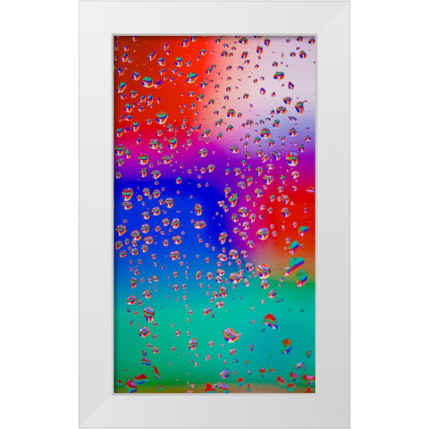 Neon White Modern Wood Framed Art Print by Malone, Will