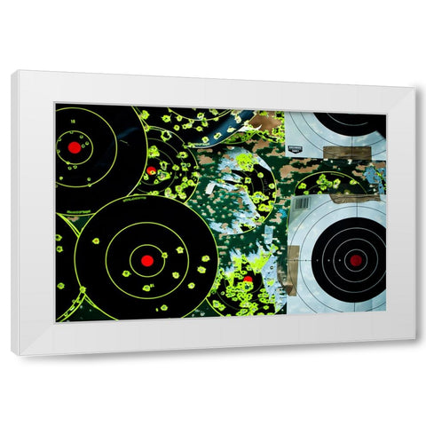 Target White Modern Wood Framed Art Print by Malone, Will