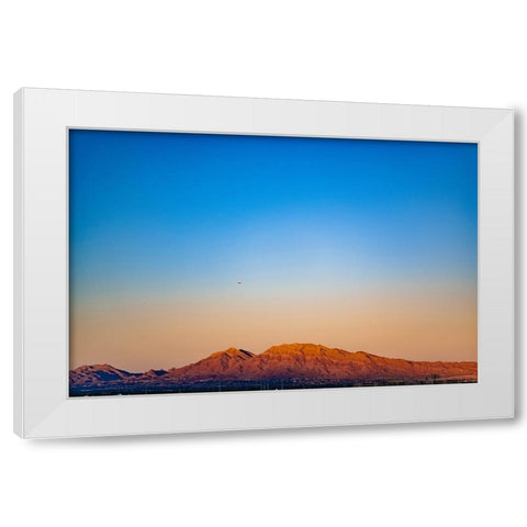 Vegas Sunrise White Modern Wood Framed Art Print by Malone, Will