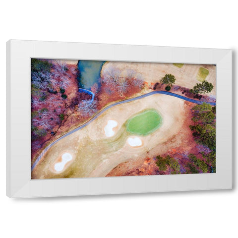 Golf Lake 2 White Modern Wood Framed Art Print by Malone, Will