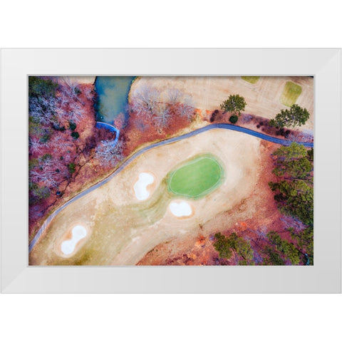 Golf Lake 2 White Modern Wood Framed Art Print by Malone, Will