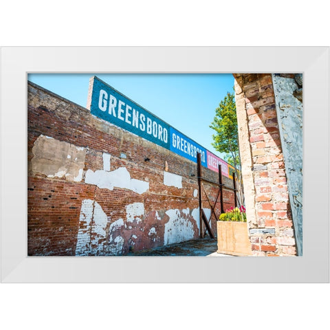 GreensboroGreensboro White Modern Wood Framed Art Print by Malone, Will