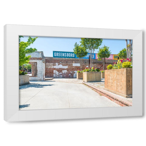 GreensboroGreensboro2 White Modern Wood Framed Art Print by Malone, Will