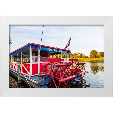 Cane River Queen 2 White Modern Wood Framed Art Print by Malone, Will