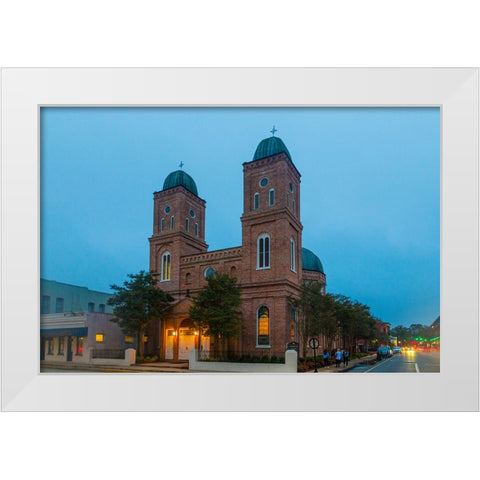 Minor Basilica White Modern Wood Framed Art Print by Malone, Will