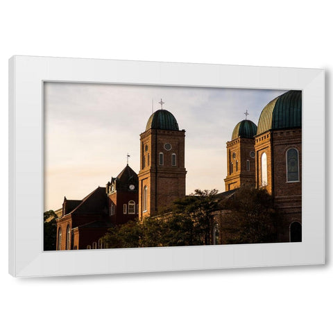Minor Basilica 4 White Modern Wood Framed Art Print by Malone, Will