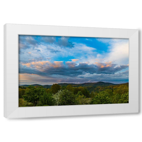 Cashiers Clouds White Modern Wood Framed Art Print by Malone, Will
