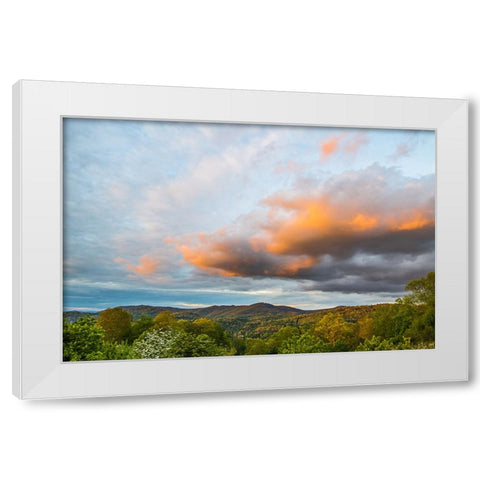 Cashiers Clouds 2 White Modern Wood Framed Art Print by Malone, Will