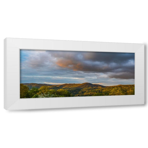 Cashiers Clouds Pano White Modern Wood Framed Art Print by Malone, Will