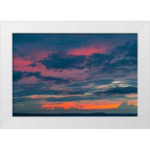 Glow White Modern Wood Framed Art Print by Malone, Will