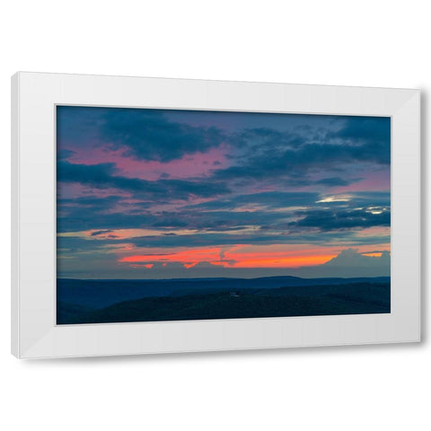 Glow 2 White Modern Wood Framed Art Print by Malone, Will
