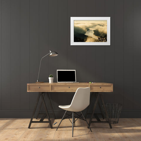 Golden Morning 2 White Modern Wood Framed Art Print by Malone, Will