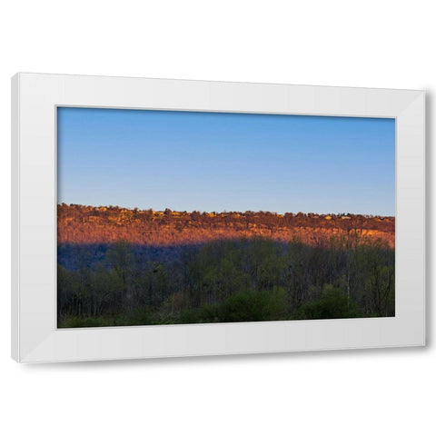 Sunset Lookout Valley White Modern Wood Framed Art Print by Malone, Will