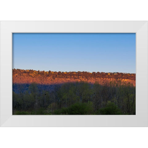 Sunset Lookout Valley White Modern Wood Framed Art Print by Malone, Will