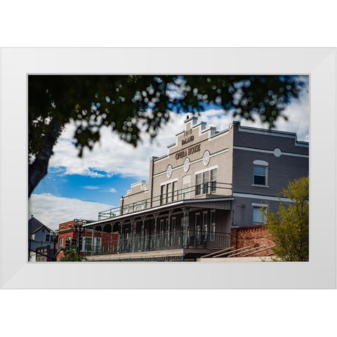 Opera House White Modern Wood Framed Art Print by Malone, Will