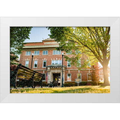 Opera House 2 White Modern Wood Framed Art Print by Malone, Will