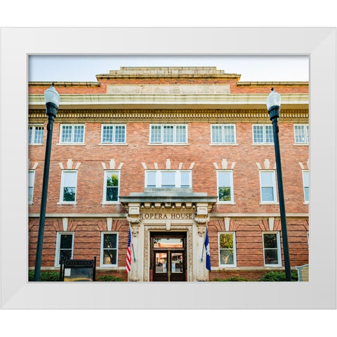 Opera House 3 White Modern Wood Framed Art Print by Malone, Will