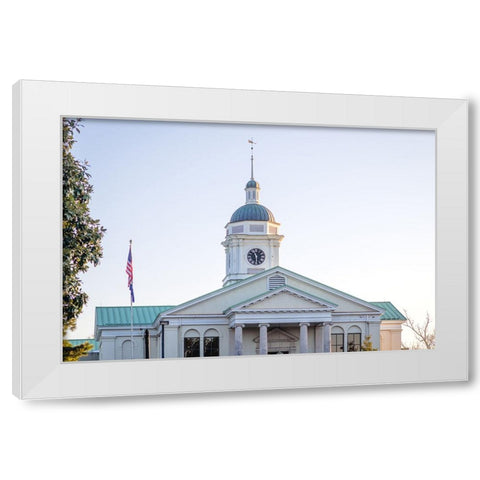 Aiken Courthouse White Modern Wood Framed Art Print by Malone, Will