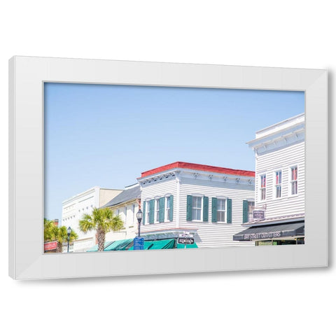 Downtown Beaufort White Modern Wood Framed Art Print by Malone, Will