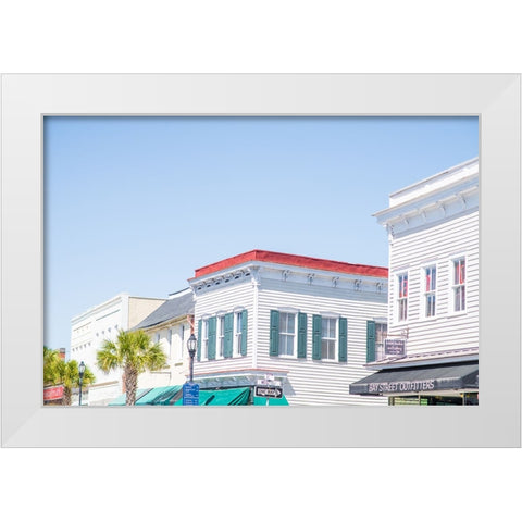 Downtown Beaufort White Modern Wood Framed Art Print by Malone, Will