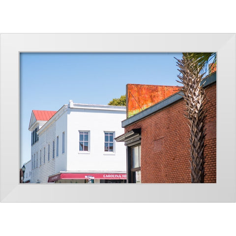 Downtown Beaufort 5 White Modern Wood Framed Art Print by Malone, Will