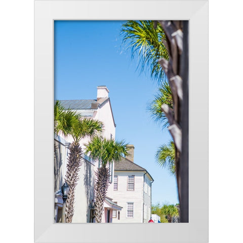 Downtown Beaufort 6 White Modern Wood Framed Art Print by Malone, Will