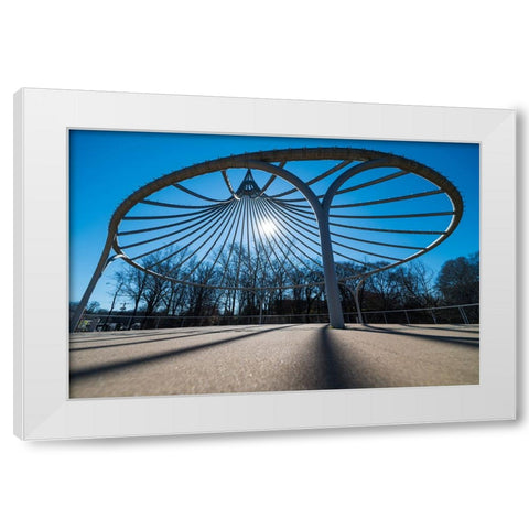 Cancer Survivor Park 2 White Modern Wood Framed Art Print by Malone, Will