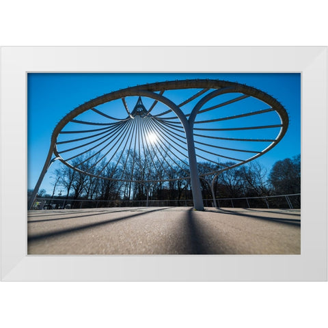 Cancer Survivor Park 2 White Modern Wood Framed Art Print by Malone, Will
