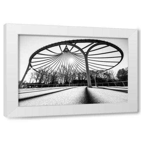 Cancer Survivor Park 2 BW White Modern Wood Framed Art Print by Malone, Will