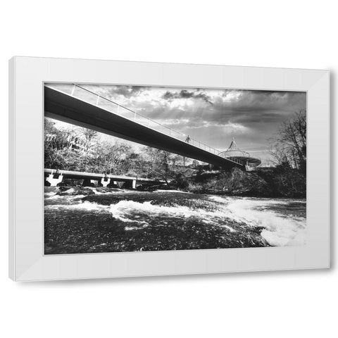 Cancer Survivor Park 3 BW White Modern Wood Framed Art Print by Malone, Will