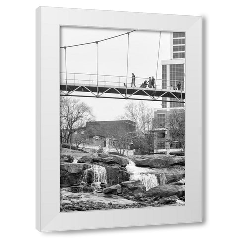 Falls Park Audience 2 White Modern Wood Framed Art Print by Malone, Will
