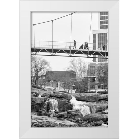 Falls Park Audience 2 White Modern Wood Framed Art Print by Malone, Will