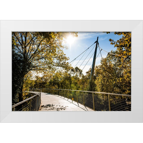 Suspension 2 White Modern Wood Framed Art Print by Malone, Will