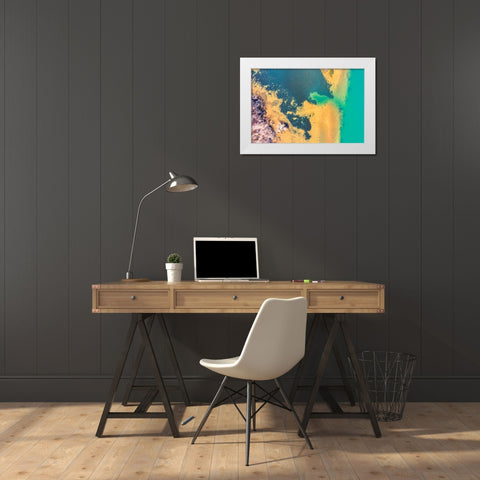 Savannah White Modern Wood Framed Art Print by Malone, Will