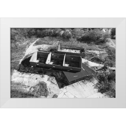 Aerial Mill 2 White Modern Wood Framed Art Print by Malone, Will