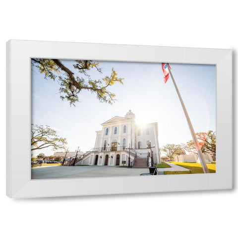 Courthouse 4 White Modern Wood Framed Art Print by Malone, Will