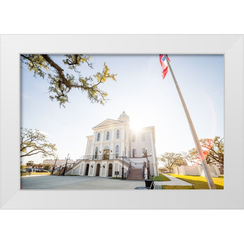 Courthouse 4 White Modern Wood Framed Art Print by Malone, Will