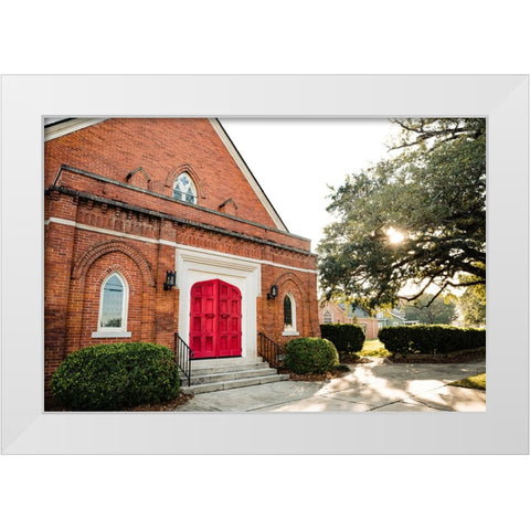 Episcople Church White Modern Wood Framed Art Print by Malone, Will