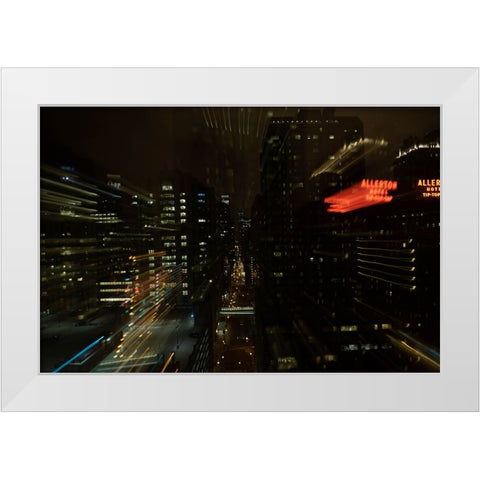 Gotham 2 White Modern Wood Framed Art Print by Malone, Will