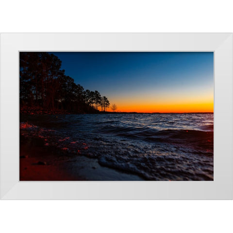 Hartwell Beach 3 White Modern Wood Framed Art Print by Malone, Will