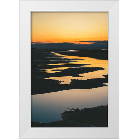 Magic Tide Pools White Modern Wood Framed Art Print by Malone, Will