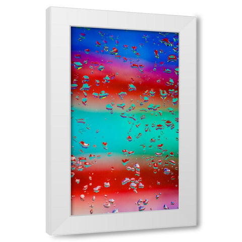 Neon 2 White Modern Wood Framed Art Print by Malone, Will