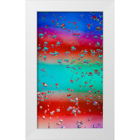 Neon 2 White Modern Wood Framed Art Print by Malone, Will